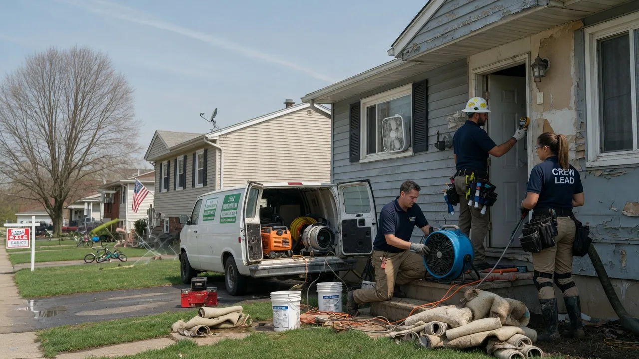 Flood Cleanup in Columbia Cross Roads, PA near me